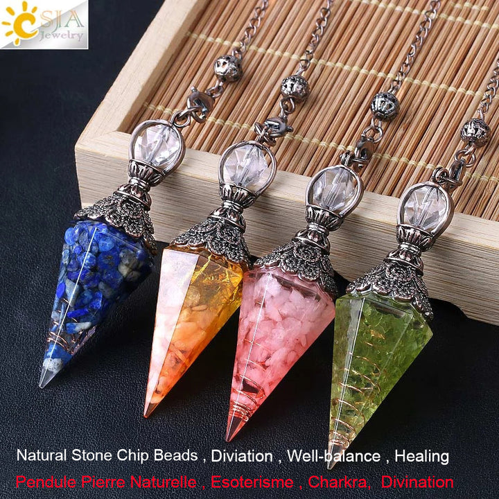 Chakra Healing Pendulum Crystals
