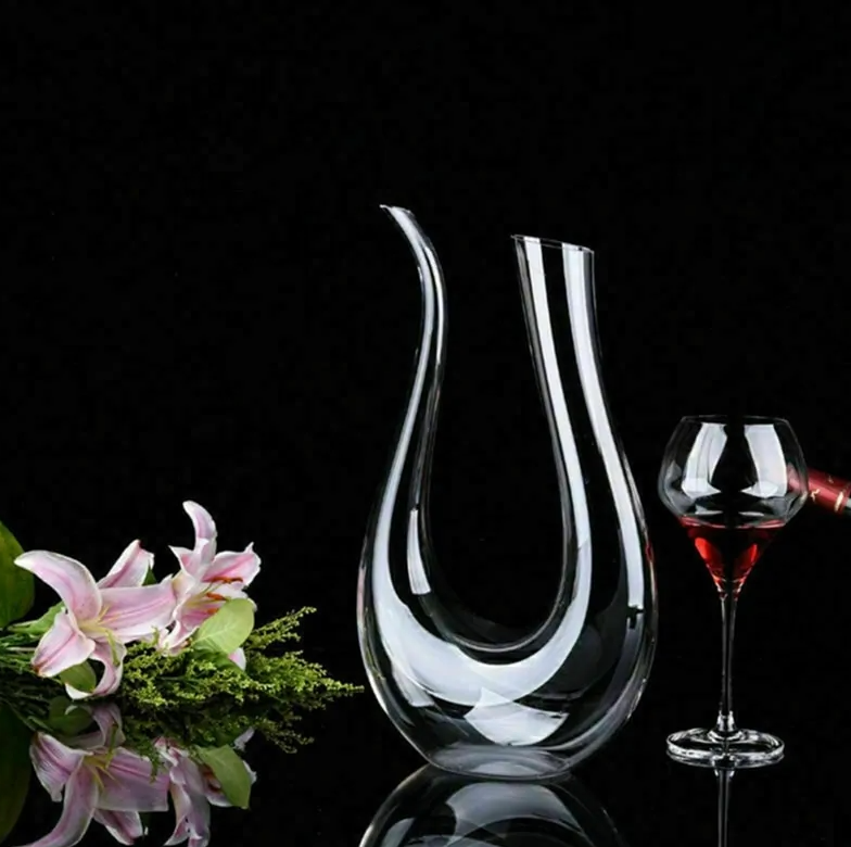 Brandy decanter crystal glass height 34 cm
