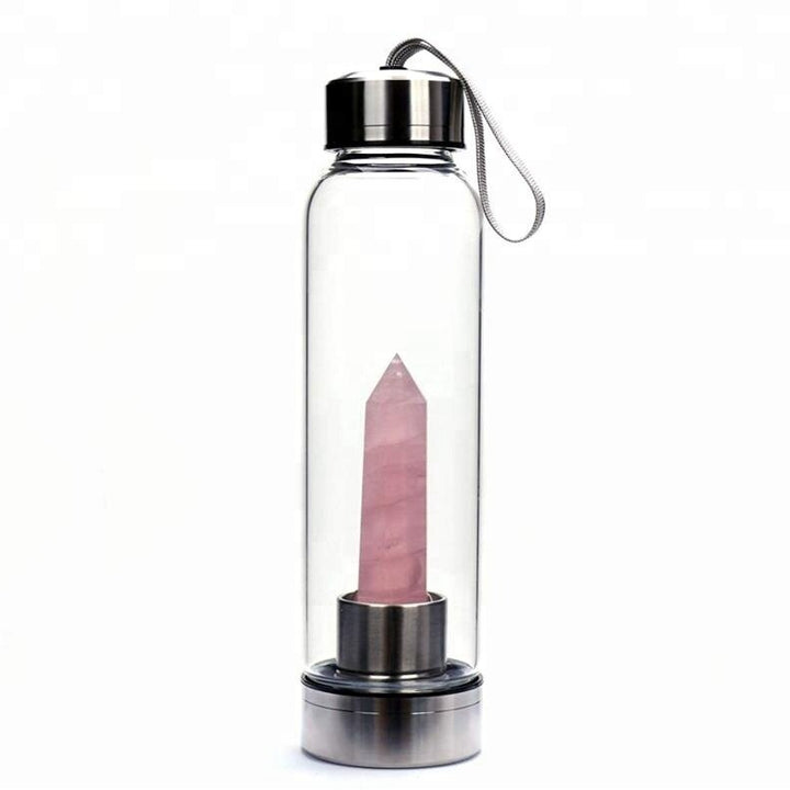 500ML Crystal Healing Bottle - CRYSTALS ONLY